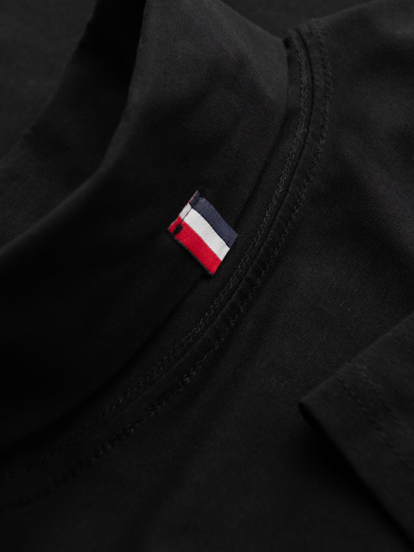 Ombre Clothing Muški rol vrat s dugim rukavima - crna V1 OM-LSCL-0130 Ombre Clothing