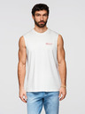 Ombre Clothing Muška pamučna majica bez rukava TANK TOP - bijela V1 OM-TSTT-0243 Ombre Clothing