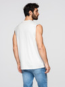 Ombre Clothing Muška pamučna majica bez rukava TANK TOP - bijela V1 OM-TSTT-0243 Ombre Clothing