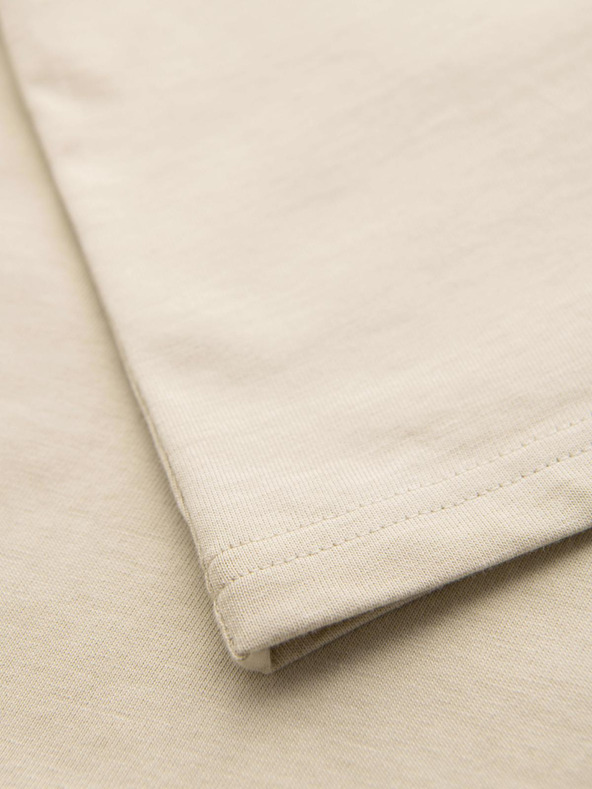 Ombre Clothing Muška pamučna majica TANK TOP bez rukava - kremasta V3 OM-TSTT-0243 Ombre Clothing