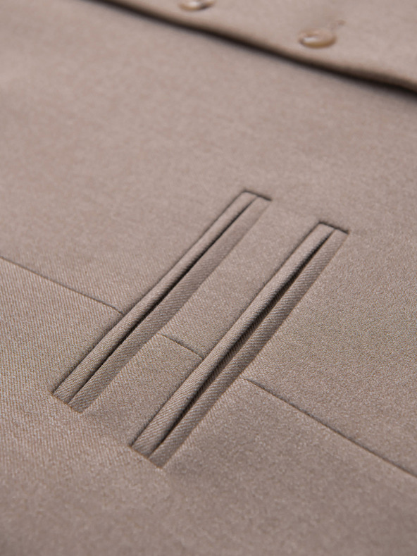 Ombre Clothing Klasična muška prsluka s podstavom - bež V1 V64 Ombre Clothing