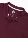 Ombre Clothing Wine muška polo majica bez printa Ombre Clothing S1374 basic