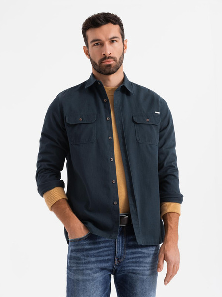 Ombre Clothing Tamnoplava muška majica Ombre odjeća