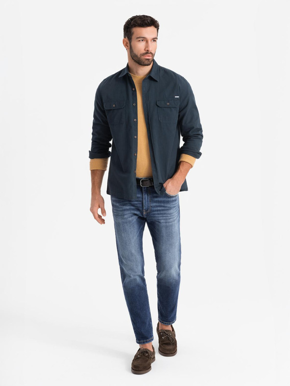 Ombre Clothing Tamnoplava muška majica Ombre odjeća