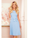 numoco Plisirana haljina kratkih rukava - svijetlo plava Numoco LILA