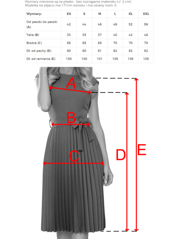 numoco Plisirana haljina kratkih rukava - boja vina Numoco LILA