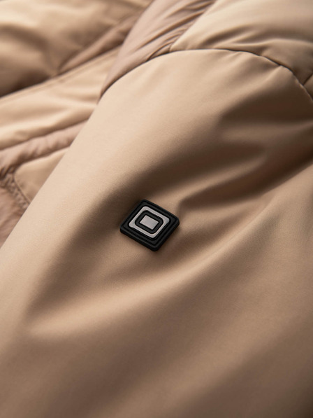 Ombre Clothing Ombre Clothing muška prošivena duga jakna s velikim džepovima