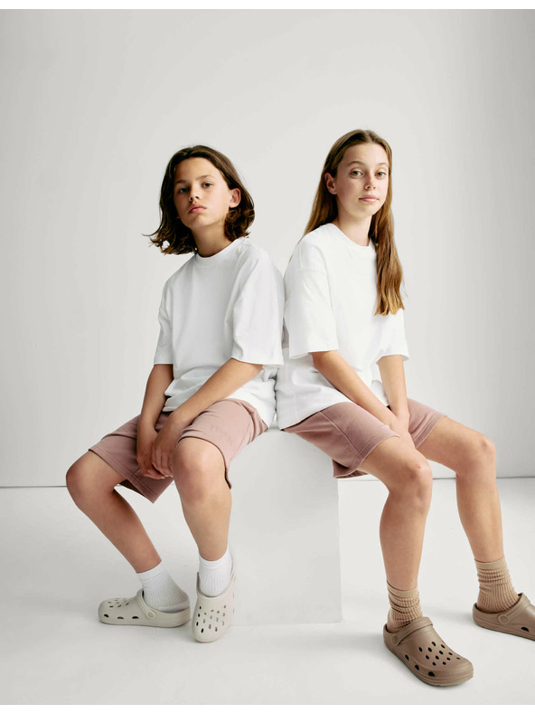 Marks & Spencer Jednobojna majica od čiste pamuke (2–16 godina) Marks & Spencer bijela