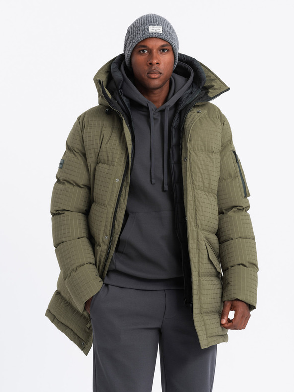 Ombre Clothing Ombre odjeća, muška duga jakna za van