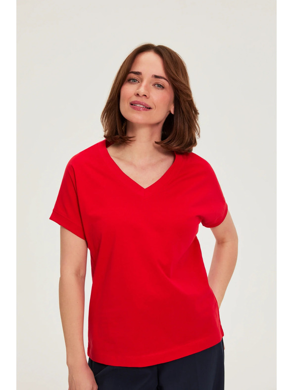 Moodo Bluza od pamuka crvena Moodo