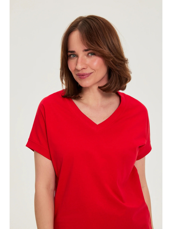 Moodo Bluza od pamuka crvena Moodo