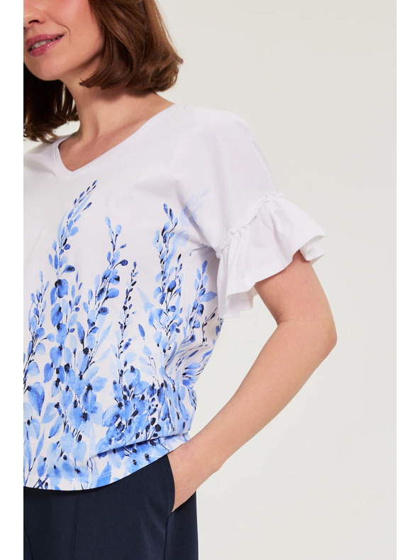 Moodo Bluza sa printom bijela Moodo