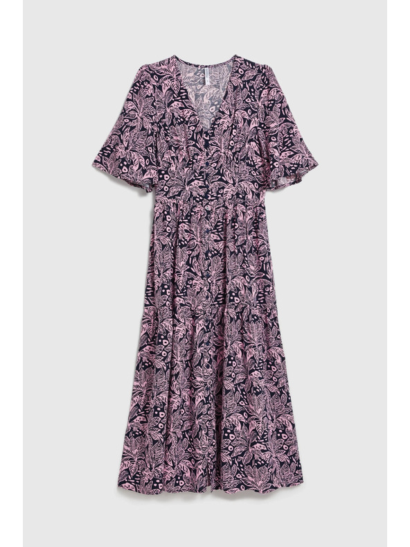 Moodo Korisne haljine od viskoze tamno plave Moodo