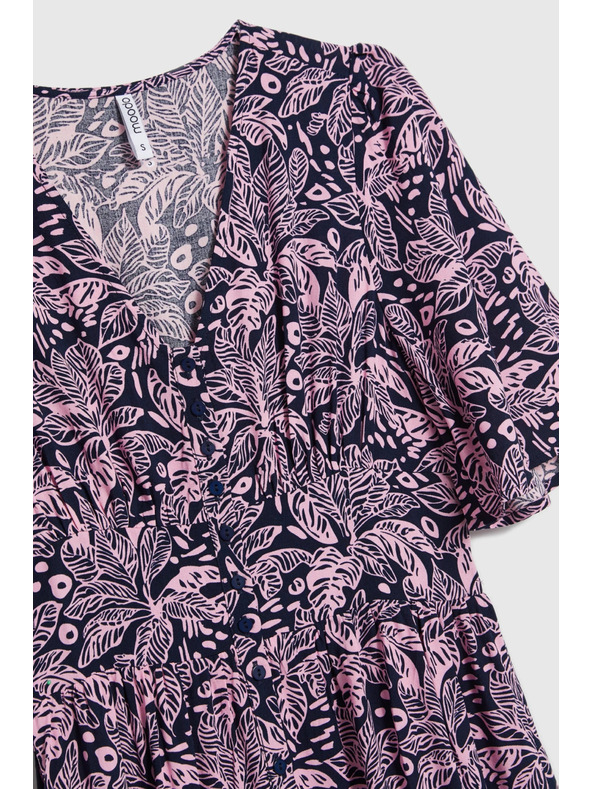 Moodo Korisne haljine od viskoze tamno plave Moodo