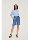 Moodo Kratke hlače od liocel plave Moodo