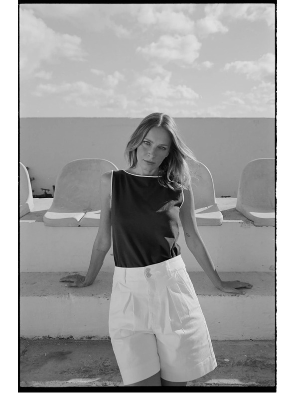 Moodo Glatke kratke hlače bijele Moodo