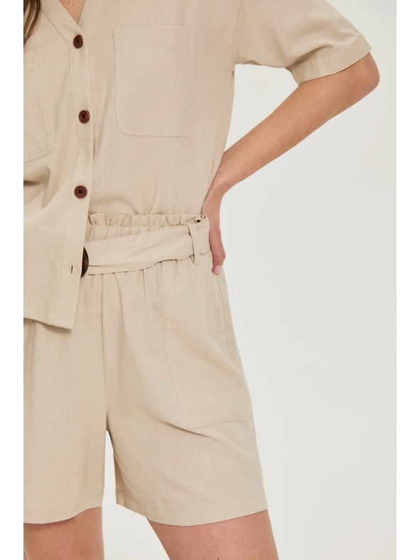 Moodo Kratke hlače sa remenom bež Moodo
