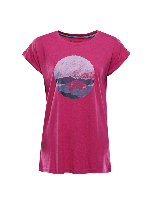 ALPINE PRO Ženska majica od neosjetljivog materijala ALPINE PRO OMBA 2 fuchsia red varijanta pb
