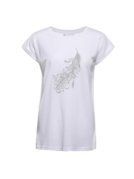 ALPINE PRO Ženska majica od neosjetljivog materijala ALPINE PRO OMBA 2 white varijanta pc