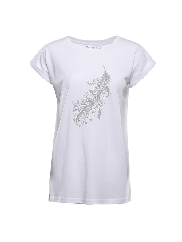 ALPINE PRO Ženska majica od neosjetljivog materijala ALPINE PRO OMBA 2 white varijanta pc