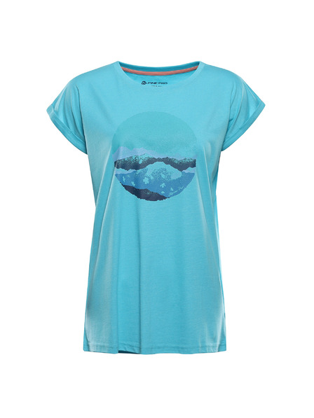 ALPINE PRO Ženska majica od neosjetljivog materijala ALPINE PRO OMBA 2 curacao varijanta pb