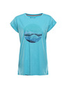 ALPINE PRO Ženska majica od neosjetljivog materijala ALPINE PRO OMBA 2 curacao varijanta pb