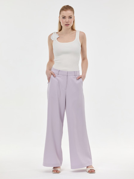 Orsay Svijetloljubičaste široke ženske hlače ORSAY
