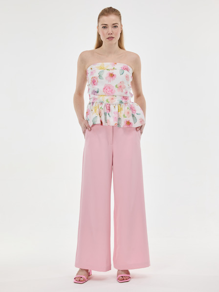 Orsay Svijetloružičaste široke ženske hlače ORSAY