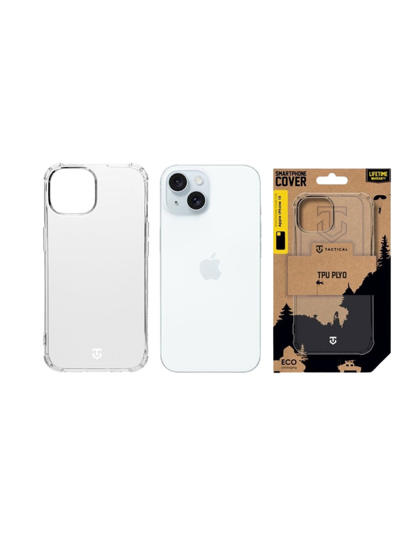 Tactical Tactical TPU Plyo Zaštita za Apple iPhone 15 Transparent