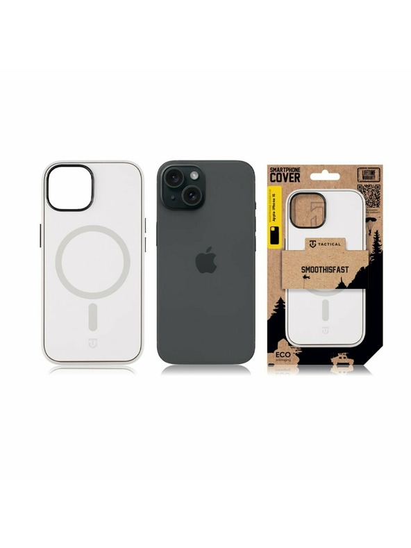 Tactical Tactical MagForce SmoothIsFast Zaštita za Apple iPhone 15 Chalk