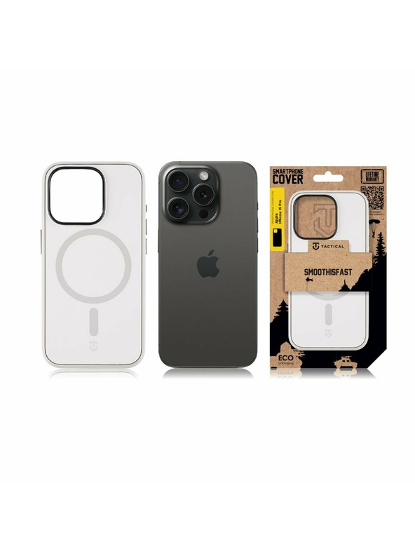 Tactical Tactical MagForce SmoothIsFast Zaštita za Apple iPhone 15 Pro Chalk