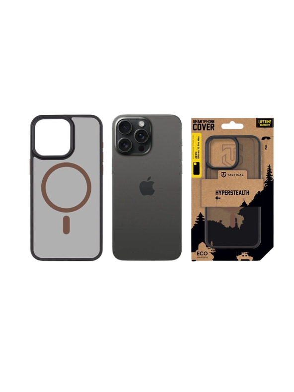 Tactical Tactical MagForce Hyperstealth 2.0 Zaštita za Apple iPhone 15 Pro Max Black/Moucha Moose