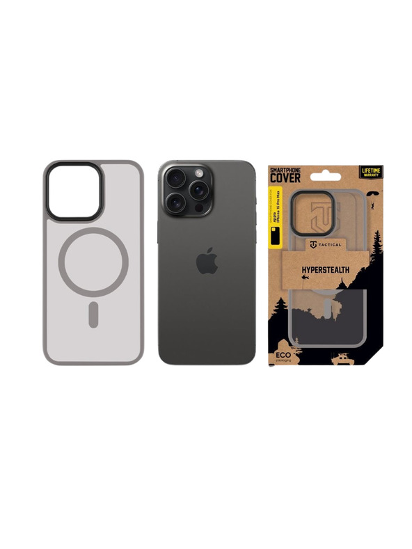 Tactical Tactical MagForce Hyperstealth Zaštita za Apple iPhone 15 Pro Max Light Grey
