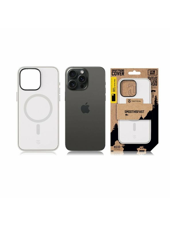 Tactical Tactical MagForce SmoothIsFast Zaštita za Apple iPhone 15 Pro Max Chalk