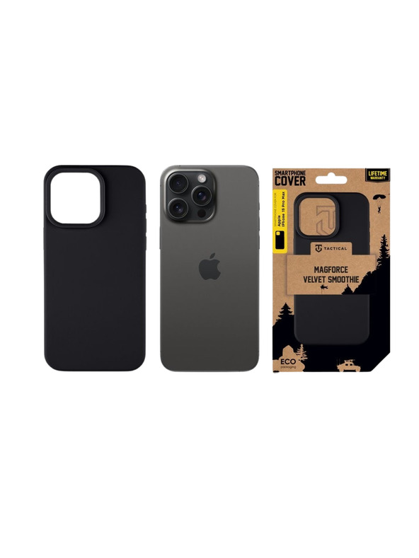 Tactical Tactical MagForce Velvet Smoothie Zaštita za Apple iPhone 15 Pro Max Asphalt