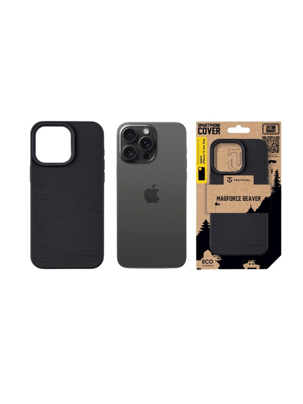 Tactical Tactical MagForce Beaver Zaštita za Apple iPhone 15 Pro Max Asphalt