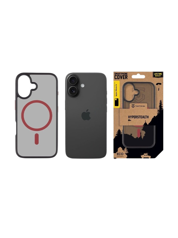 Tactical Tactical MagForce Hyperstealth 2.0 Zaštita za Apple iPhone 16 Black/Red