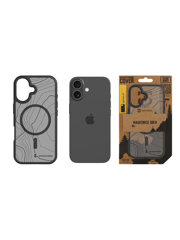 Tactical Tactical MagForce Hyperstealth Sika Zaštita za Apple iPhone 16 Asphalt