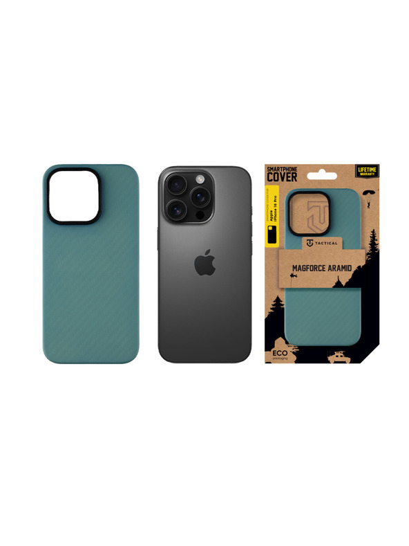 Tactical Tactical MagForce Aramid Zaštita za Apple iPhone 16 Pro Blue Jay