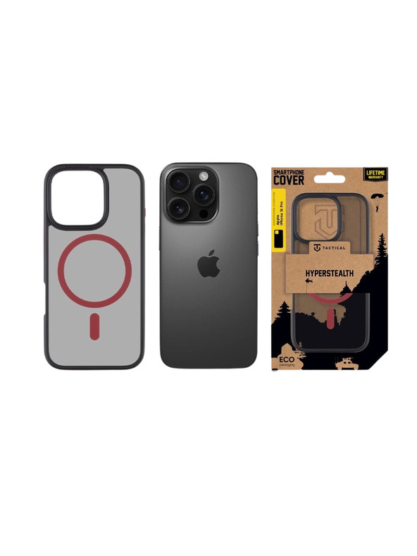 Tactical Tactical MagForce Hyperstealth 2.0 Zaštita za Apple iPhone 16 Pro Black/Red