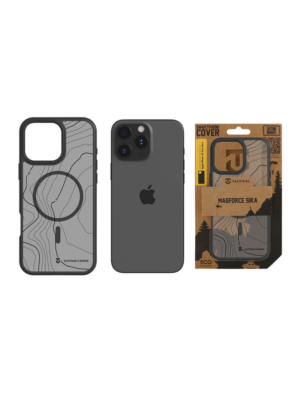 Tactical Tactical MagForce Hyperstealth Sika Zaštita za Apple iPhone 16 Pro Max Asphalt