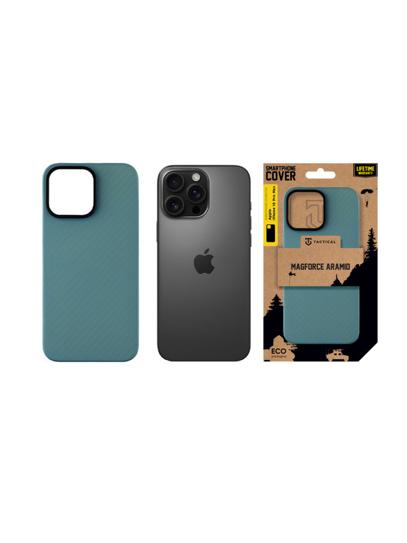 Tactical Tactical MagForce Aramid Zaštita za Apple iPhone 16 Pro Max Blue Jay