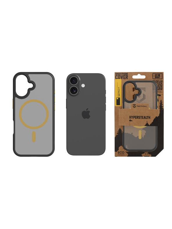 Tactical Tactical MagForce Hyperstealth 2.0 Zaštita za Apple iPhone 17 Black/Yellow