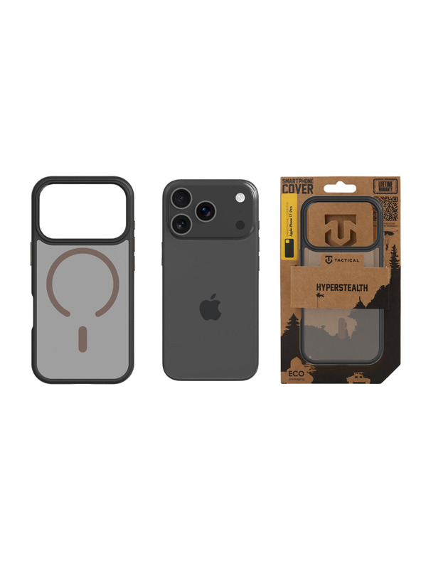 Tactical Tactical MagForce Hyperstealth 2.0 Zaštita za Apple iPhone 17 Pro Black/Moucha Moose