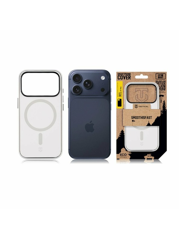 Tactical Tactical MagForce SmoothIsFast Zaštita za Apple iPhone 17 Pro Chalk