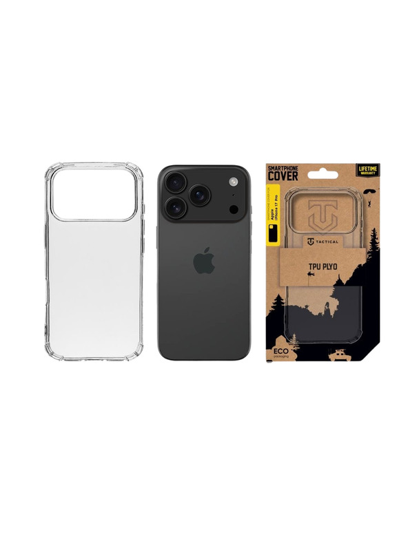 Tactical Tactical TPU Plyo Zaštita za Apple iPhone 17 Pro Transparent