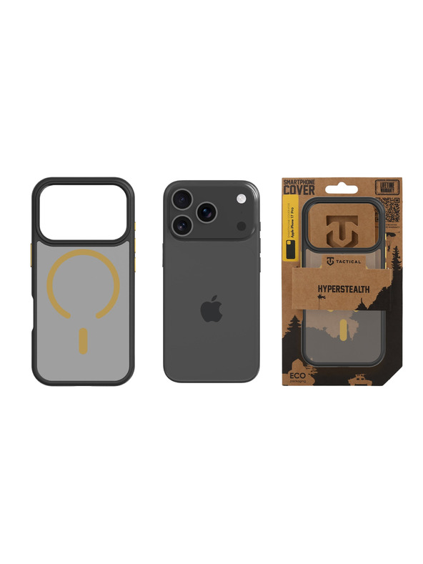 Tactical Tactical MagForce Hyperstealth 2.0 Zaštita za Apple iPhone 17 Pro Black/Yellow