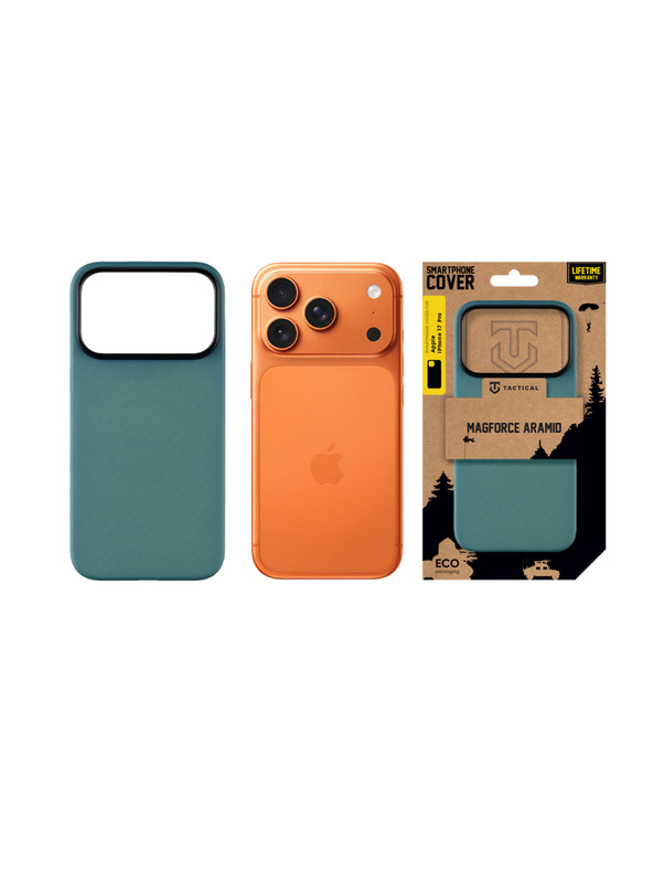 Tactical Tactical MagForce Aramid Zaštita za Apple iPhone 17 Pro Blue Jay