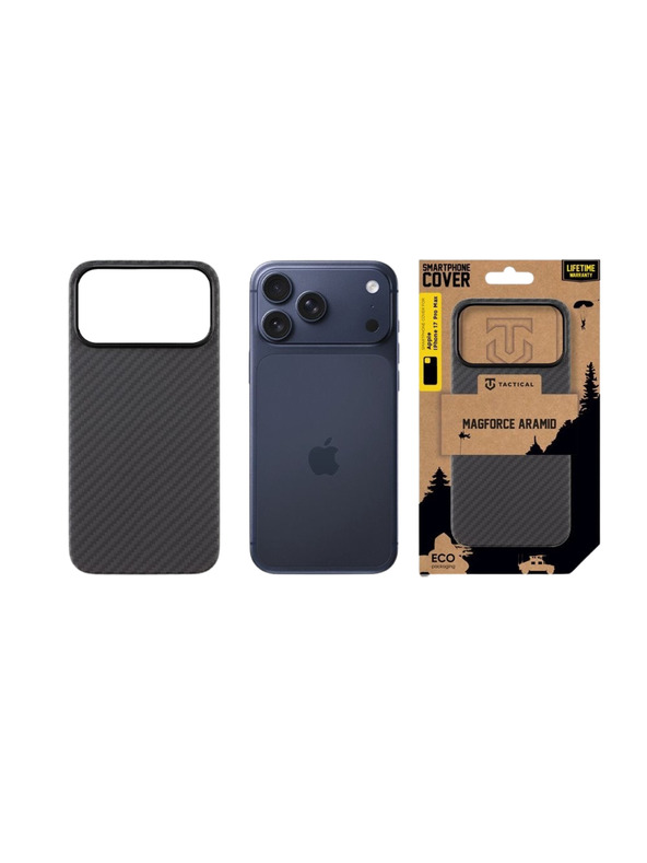Tactical Tactical MagForce Aramid Zaštita za Apple iPhone 17 Pro Max Black