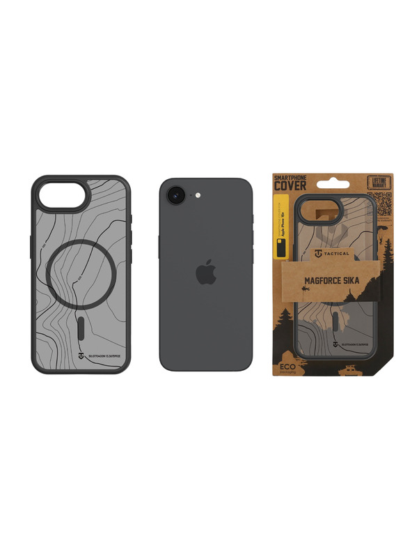 Tactical Tactical MagForce Hyperstealth Sika Zaštita za Apple iPhone 16e/17e Asphalt